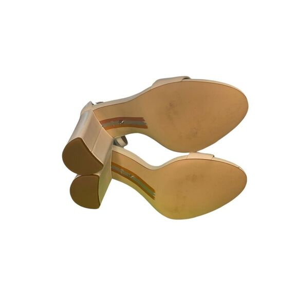 Sam Edelman Womens Classic White Yaro Ankle Strap Heels Size 8.5 Wide - Picture 7 of 8